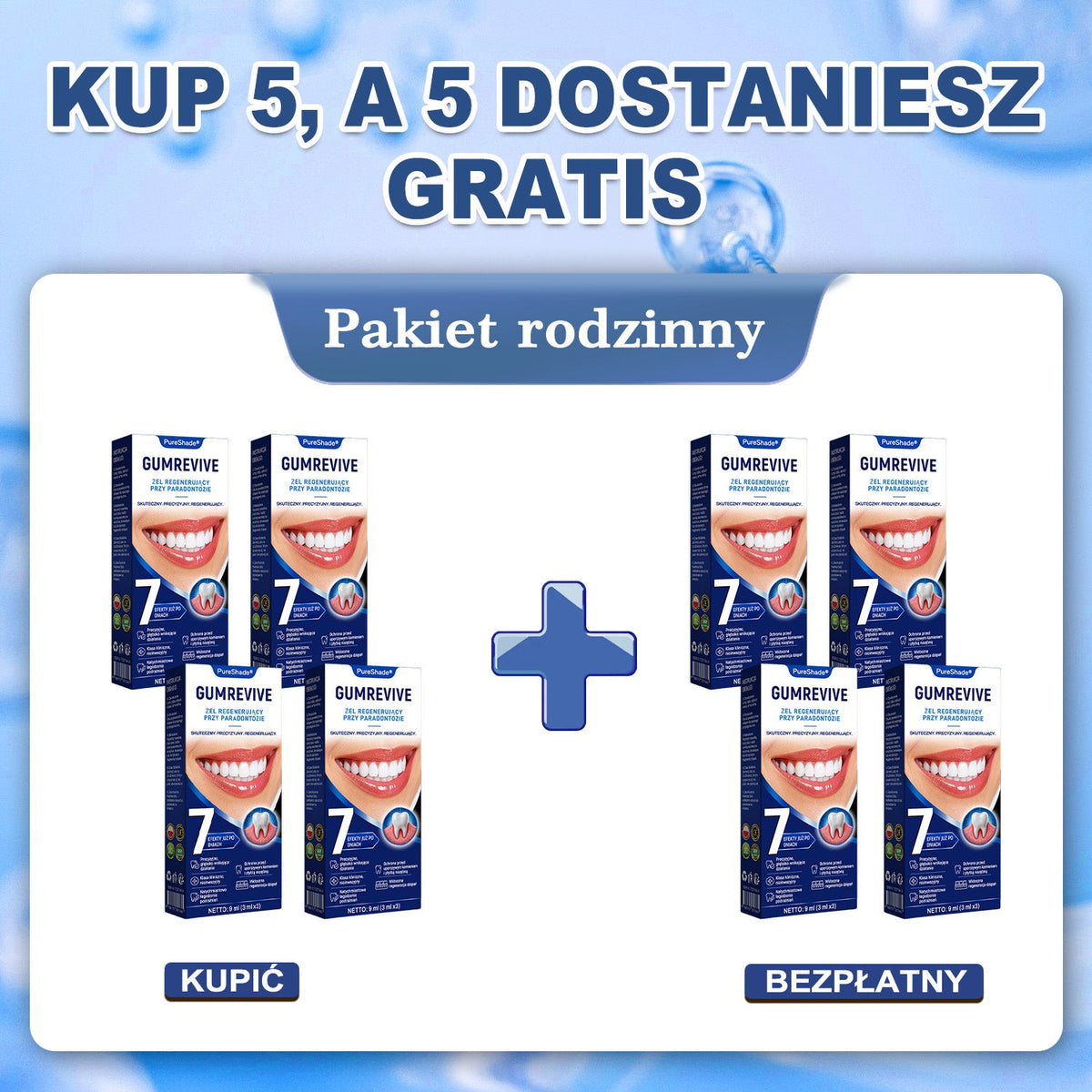 Przełomowe rozwiązanie do regeneracji jamy ustnej 🇵🇱🏅🦷 PureShade® GumRevive Żel do regeneracji przyzębia ⚡